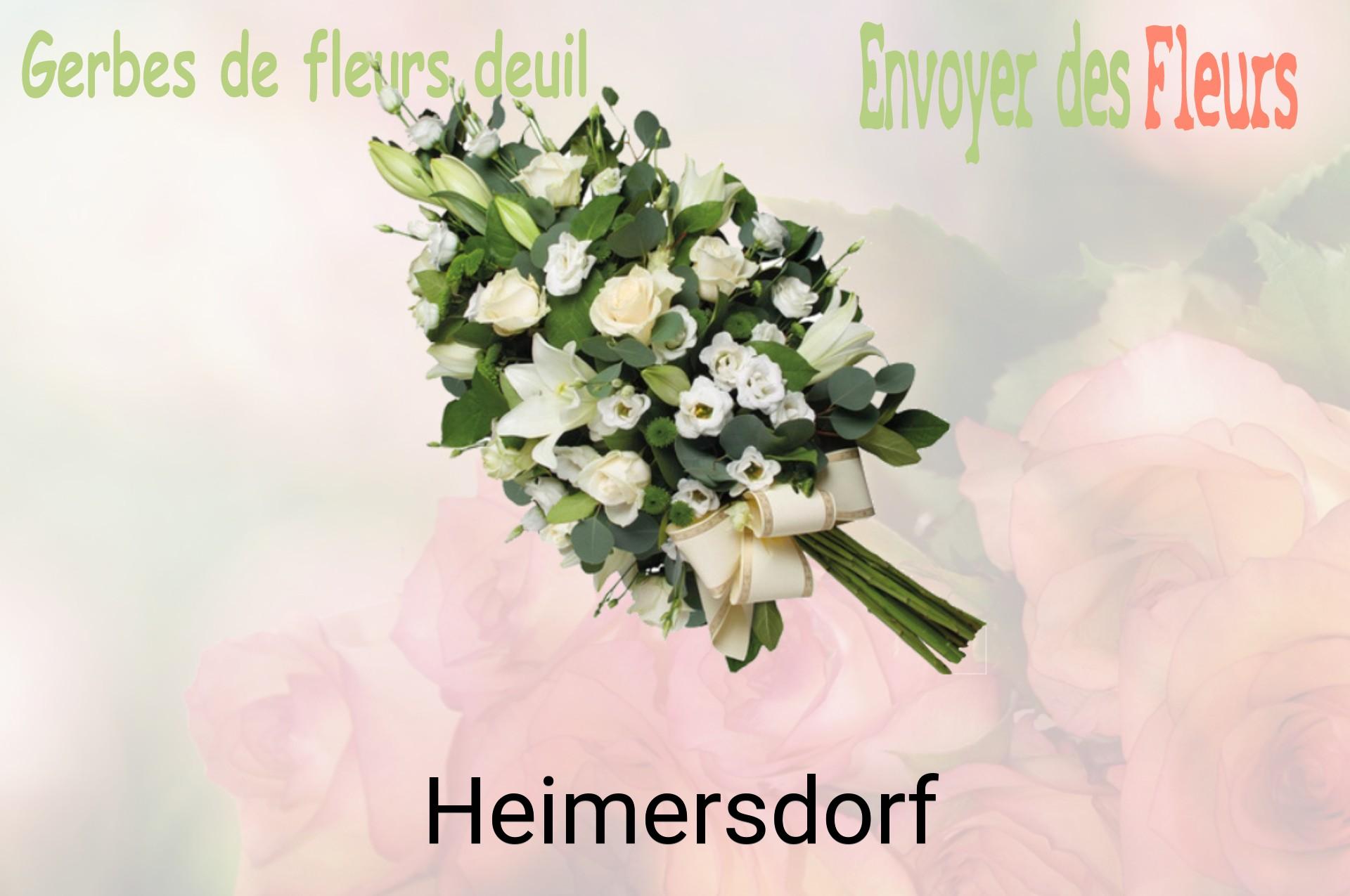 Gerbe de fleurs de deuil livrée à Heimersdorf